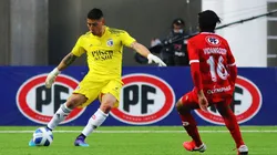 Brayan Cortés tuvo mala fortuna en el cierre del partido ante Unión La Calera y vio como su retaguardia cayó dos veces en Colo Colo