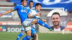 Pinilla le dio duro a la U tras fea caída.