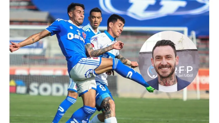 Pinilla le dio duro a la U tras fea caída.