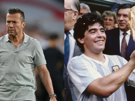 Matthaus emociona al pueblo argentino tras donar camiseta de Maradona