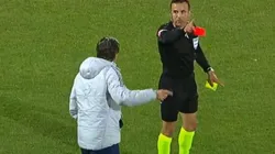 Piero Maza justifica en el informe que expulsión del técnico de Universidad de Chile, Diego López, fue por no respetar los límites y por desaprobar las decisiones arbitrales