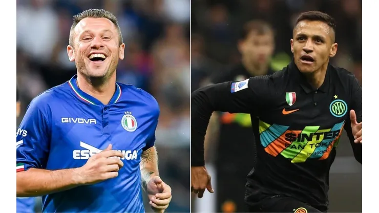 Antonio Cassano salió al rescate de Alexis Sánchez nuevamente