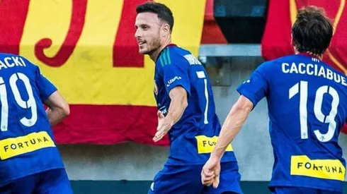 Ángelo Henríquez anotó su segundo tanto en Polonia