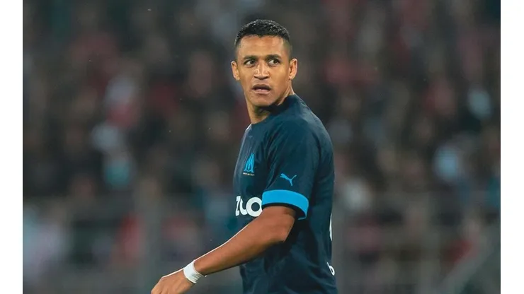 Alexis Sánchez jugó 45 minutos en su debut con el Marsella ante el Brest.