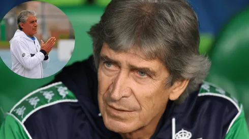 Héctor Pinto le tirará un par de tallas a Manuel Pellegrini, quien mostró sus dotes futbolísticos con el balón que paró por el Real Betis