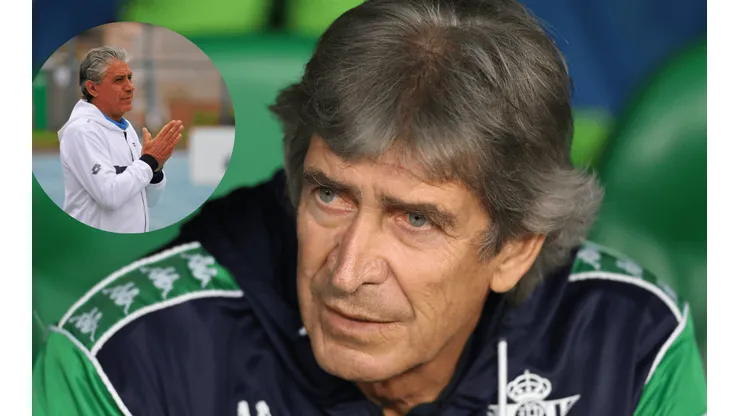 Héctor Pinto le tirará un par de tallas a Manuel Pellegrini, quien mostró sus dotes futbolísticos con el balón que paró por el Real Betis