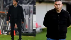 Ambos DTs se verán las caras este domingo en el Estadio Monumental.