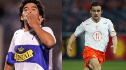Diego Maradona alguna vez se calzó la camiseta de la Universidad Católica en San Carlos al igual que Marc Overmars con el Ajax