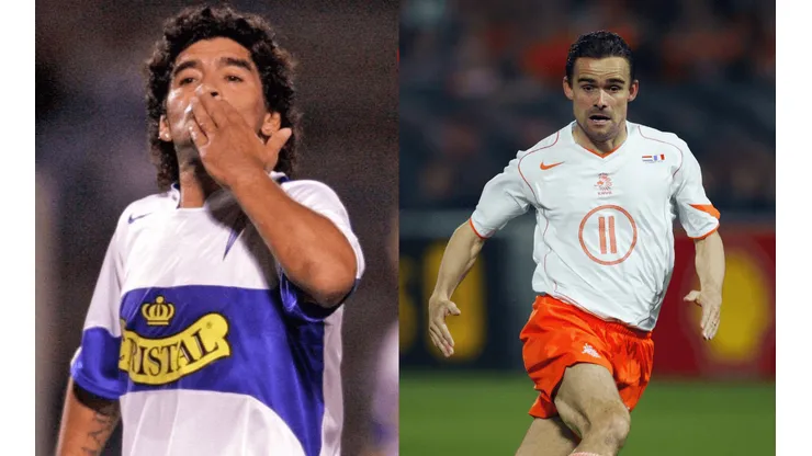 Diego Maradona alguna vez se calzó la camiseta de la Universidad Católica en San Carlos al igual que Marc Overmars con el Ajax