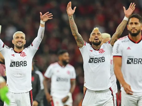 Flamengo con Vidal en cancha consigue su paso a las semifinales de la Copa Brasil