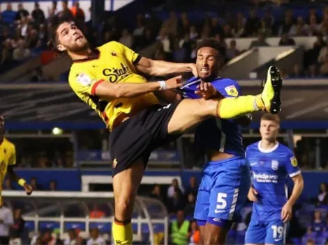Sierralta fue titular en la igualdad del Watford ante el Birmingham