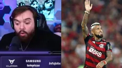 Llanos al ver a Vidal con la camiseta del Mengao