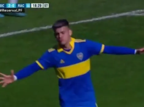 Brandon Cortés anotó golazo de tiro libre por la reserva de Boca