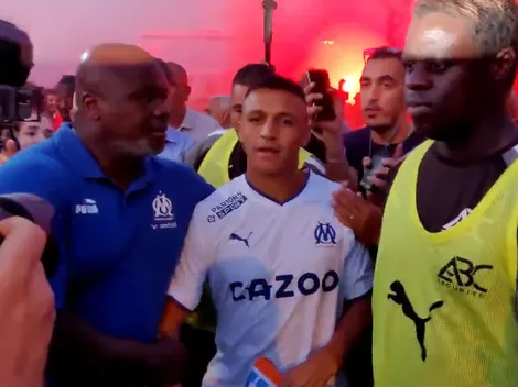¡Locura en Francia por Alexis Sánchez en su llegada a Marsella!
