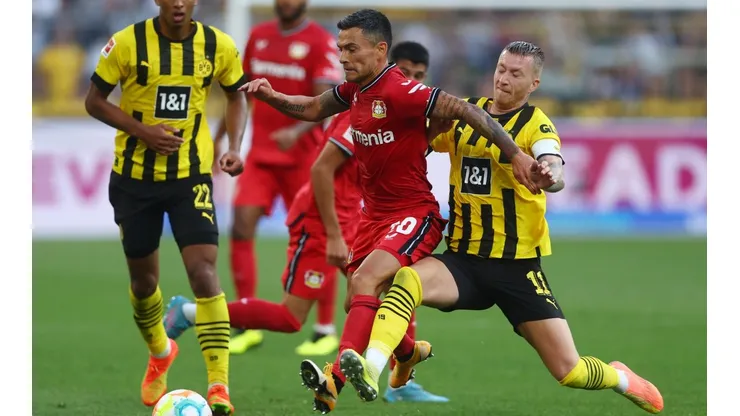Aránguiz fue parte de la caída del Leverkusen ante el Dortmund