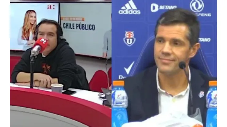 La broma de Caamaño que llamó la atención de los hinchas azules.