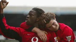 Louis Saha durísimo con Cristiano Ronaldo