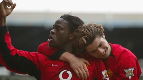 Louis Saha durísimo con Cristiano Ronaldo