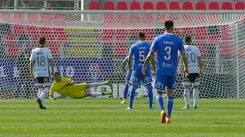 Cristián Palacios falló su penal para la U