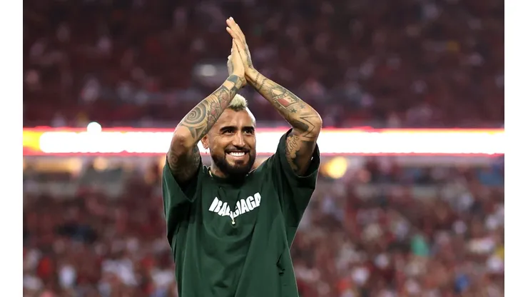 Arturo Vidal ya marcó su primer gol con el Flamengo.