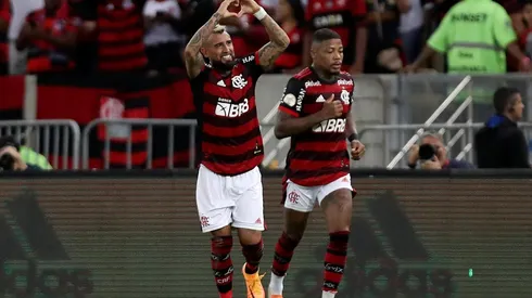 Arturo Vidal y su primera anotación con el Flamengo
