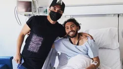 Cuevas es operado con éxito en UC y recibe una gran visita.