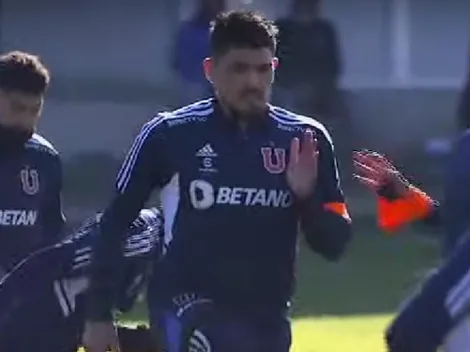 Casanova entrena a la par de sus compañeros e ilusiona a los hinchas de la U