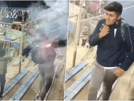 Hincha de UC que lanzó bengala en Copa Libertadores es castigado