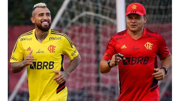 Arturo Vidal y su primer entrenamiento en el Flamengo