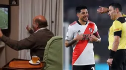 El Tano Pasman no podía creer el gol anulado a River Plate.