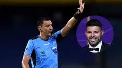 Agüero agarró a garabato limpio a Roberto Tobar.