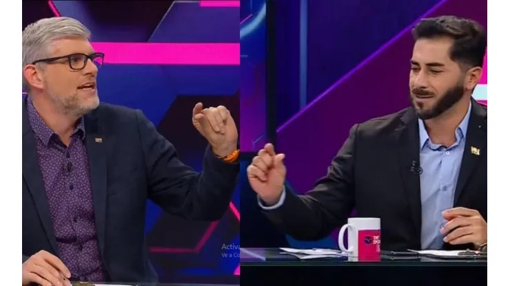 El periodista y el ex portero tuvieron un tenso debate en TST