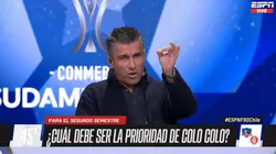 Solabarrieta apunta a que Colo Colo debe instalarse en la final de Sudamericana.