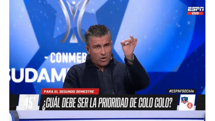 Solabarrieta apunta a que Colo Colo debe instalarse en la final de Sudamericana.