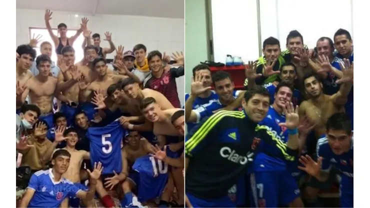 La sub 17 de la U emuló la celebración de aquella goleada ante Colo Colo