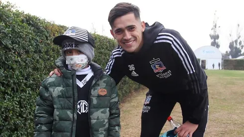 El pequeño hincha visitó a su ídolo Pablo Solari