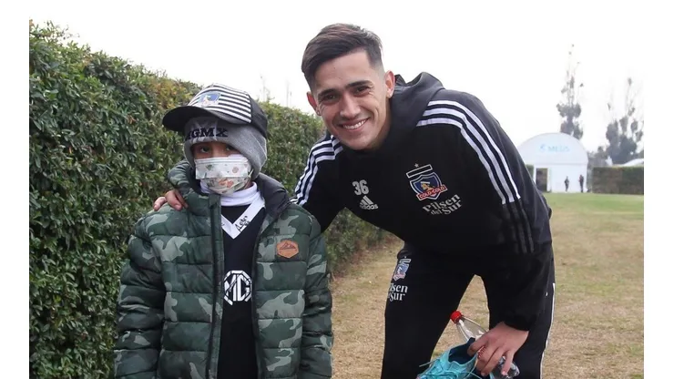 El pequeño hincha visitó a su ídolo Pablo Solari