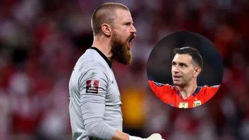 Dibu se cuadró con el portero australiano tras el repechaje.