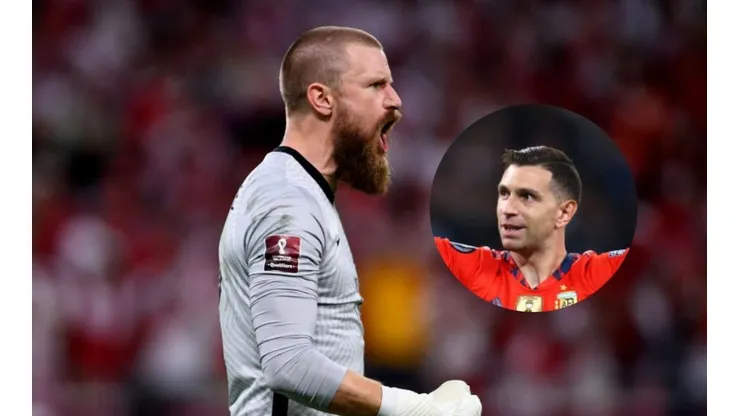 Dibu se cuadró con el portero australiano tras el repechaje.