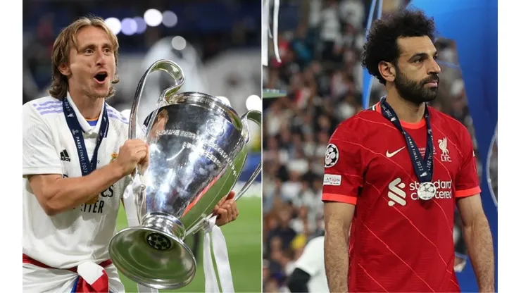 Luka Modric trolleo a Mohamed Salah en la final de la Champions