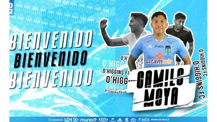 Camilo Moya oficializado en O'Higgins