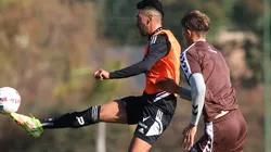 Juan Martín Lucero fue titular en el amistoso de los albos.