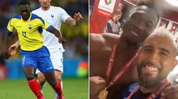 En Ecuador no le perdonan a Felipe Caicedo su foto con Arturo Vidal.