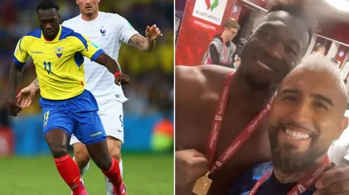 En Ecuador no le perdonan a Felipe Caicedo su foto con Arturo Vidal.