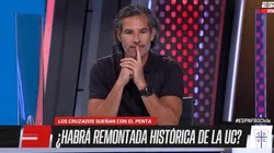 Poli no cree que haya una remontada histórica de Universidad Católica.