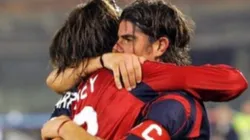 Larrivey y López fueron compañeros en su paso por Italia.