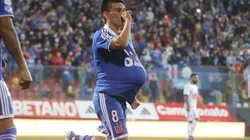 Aránguiz pudo volver a anotar con la camiseta de la U.