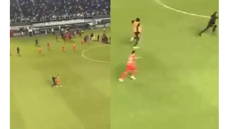 El hincha salió arrancando después de agredir a Fernández