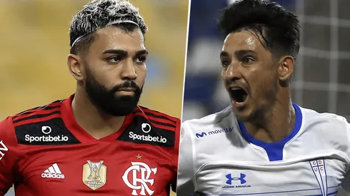 Flamengo vs. Católica por la Copa Libertadores (Fotos: Getty).