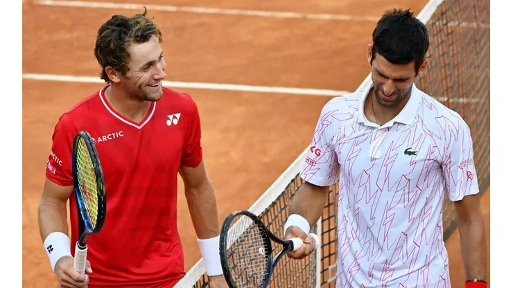 Novak Djokovic y Casper Ruud se vuelven a encontrar en Roma tras jugar en semifinales el 2020